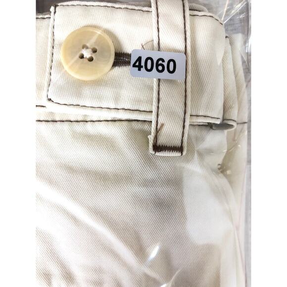 Madewell Button Tab Pants Wide Legs High Rise Denim Antique Cream NWT Size 10 - Picture 14 of 14